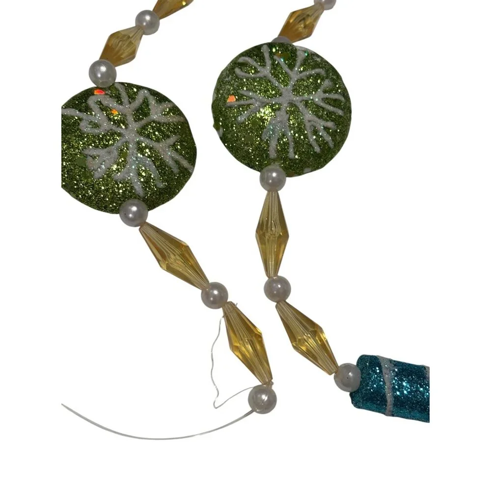 Christmas Candy Beaded Garland 6'